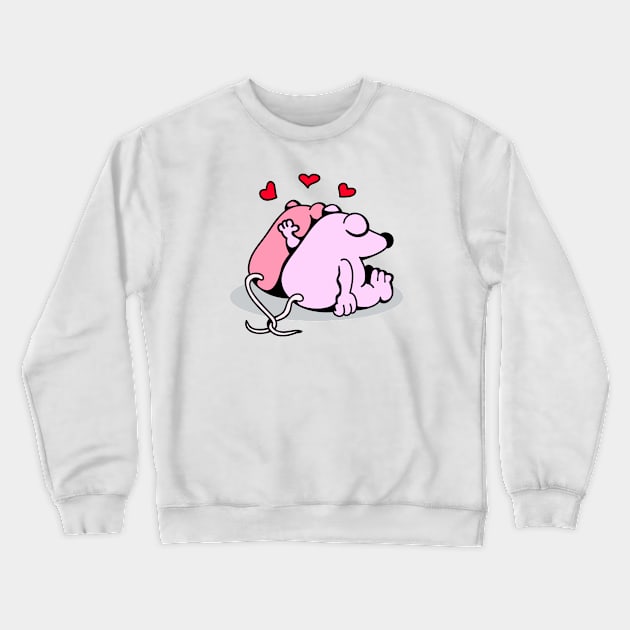 Mice in Love Crewneck Sweatshirt by schlag.art